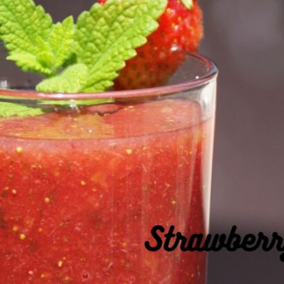 Strawberry juice recipe