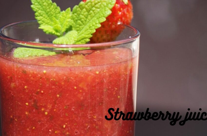 Strawberry juice recipe